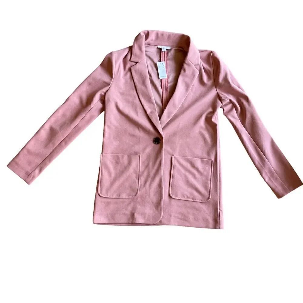 TOP SHOP Jersey Blazer Size 2 - Picture 8 of 9